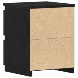 Berkfield Home Bedside Cabinets with Drawers 2 pcs Black Oak 30x30x40 cm - Size: 30 x 30 x 40 cm - thumbnail 8