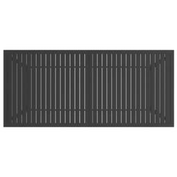 Berkfield Home Garden Table Anthracite 190x80x72 cm Steel in Black - Size: 190 x 80 x 72 cm - thumbnail 4