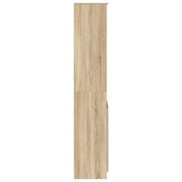 Berkfield Home Highboard Sonoma Oak 70x35x180 cm Engineered Wood in Brown - Size: 70 x 35 x 180 cm - thumbnail 7