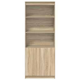 Berkfield Home Highboard Sonoma Oak 70x35x180 cm Engineered Wood in Brown - Size: 70 x 35 x 180 cm - thumbnail 6