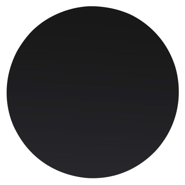 Berkfield Home Table Top Tempered Glass Round 400 mm in Black - image 1