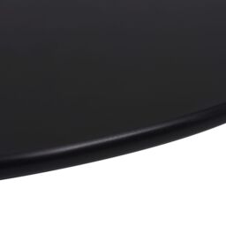 Berkfield Home Table Top Tempered Glass Round 400 mm in Black - thumbnail 3