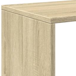 Berkfield Home Room Divider Bookcase Sonoma Oak 67x25x161.5 cm Engineered Wood in Light Brown - thumbnail 9