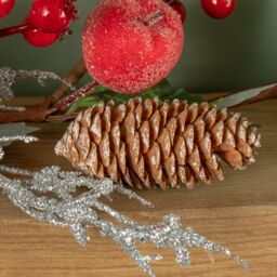 Samuel Alexander 1.5m Christmas Garland with Red Berries, Frosted Apples & Pinecones in Green - thumbnail 5