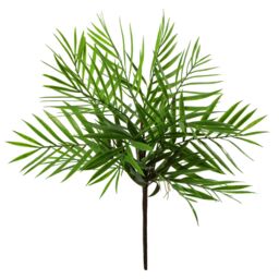 Leaf 40cm Artificial Bamboo Palm Bush Plant in Green