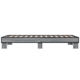 Berkfield Home Bed Frame without Mattress Grey Sonoma 90x200 cm - thumbnail 5