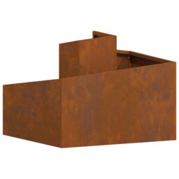 Berkfield Home Pots & Planters Corten Steel Medium Durable Metal Planter in Brown - thumbnail 8