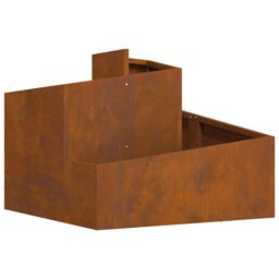 Berkfield Home Pots & Planters Corten Steel Medium Durable Metal Planter in Brown - thumbnail 2