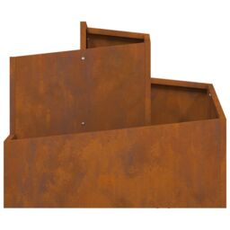 Berkfield Home Pots & Planters Corten Steel Medium Durable Metal Planter in Brown - thumbnail 6