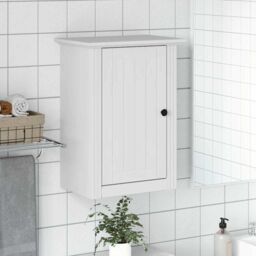 Berkfield Home Bathroom Wall Cabinet BODO White 44x30x60 cm - Size: 44 x 30 x 60 cm - thumbnail 3