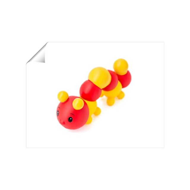 "Warren Reed - Designer Rubber Toy Catepillar Unframed Art Print - Size: W20"" x H30""" - image 1