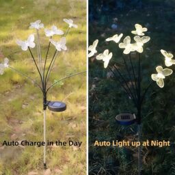 Bright Zeal Set of 4 Firefly Solar Garden Lights in Yellow - thumbnail 5