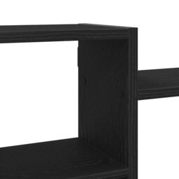 Berkfield Home Wall Shelf Black Oak 129x18x42 cm Engineered Wood - Size: 129 x 18 x 42 cm - thumbnail 8