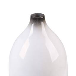 Wyld and Coco 46cm Black and White Terracotta Vase - thumbnail 5