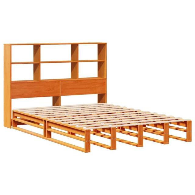 Berkfield Home Decorative Bookcase Bed without Mattress Wax Brown 140x190 cm Sol - image 1