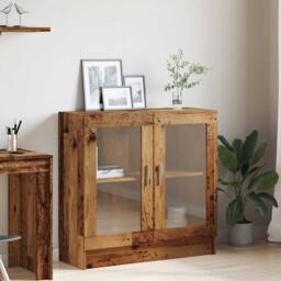 Berkfield Home Classic Book Cabinet Old Wood 82.5x30.5x80 cm Engineered Wood in Brown - thumbnail 4