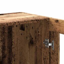 Berkfield Home Classic Book Cabinet Old Wood 82.5x30.5x80 cm Engineered Wood in Brown - thumbnail 9