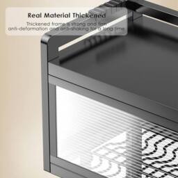 Dprodo Over the Sink Dish Drainer Drying Rack in Jet Black - Size: 1 Pack - thumbnail 7
