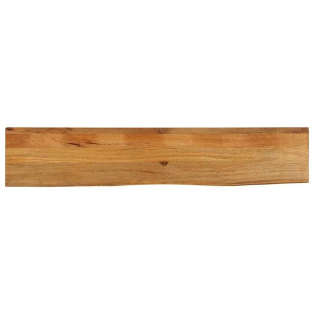 Berkfield Home Table Top Live Edge 160x40x3.8 cm Solid Wood Mango in Brown - image 1