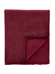 Catherine Lansfield 'Extra Large Raschel Velvet Touch' Blanket Throw in Red - Size: 200 cm x 240 cm - thumbnail 4