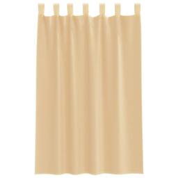Berkfield Home Voile Curtains with Loops 2 pcs Sand 140x175 cm in Light Sand - thumbnail 4