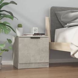 Berkfield Home Decorative Bedside Cabinets 2 pcs Concrete Grey 40x39x40 cm - Size: 40 x 39 x 40 cm