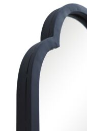 MirrorOutlet Black Metal Framed Double Arched Oval Garden Wall Mirror 102 X 35.5CM - Size: 1 Pack - thumbnail 5