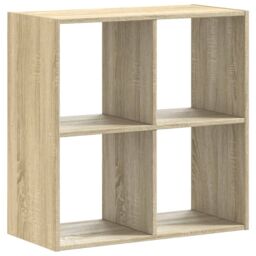 Berkfield Home Bookcase Sonoma Oak 68.5x32x68.5 cm Engineered Wood in Brown - thumbnail 6