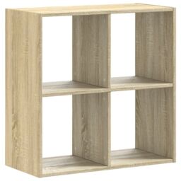 Berkfield Home Bookcase Sonoma Oak 68.5x32x68.5 cm Engineered Wood in Brown - thumbnail 2
