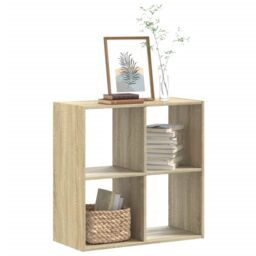 Berkfield Home Bookcase Sonoma Oak 68.5x32x68.5 cm Engineered Wood in Brown - thumbnail 1