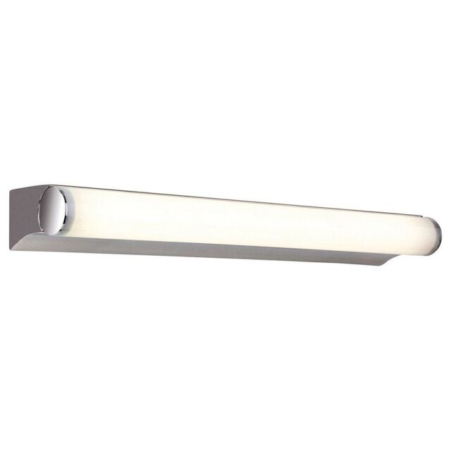 Netlighting Polaris LED 6W Bathroom Indoor Wall Light Chrome Polycarbonate Diffuser IP44 in Grey