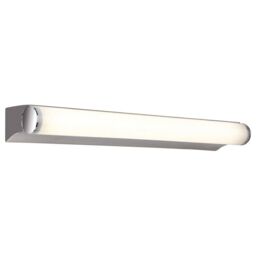 Netlighting Polaris LED 6W Bathroom Indoor Wall Light Chrome Polycarbonate Diffuser IP44 in Grey