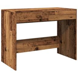 Berkfield Home Durable Desk Old Wood 101x50x76.5 cm Engineered Wood in Brown - thumbnail 3