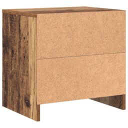 Berkfield Home Bedside Cabinet Old wood Engineered wood in Brown - thumbnail 8