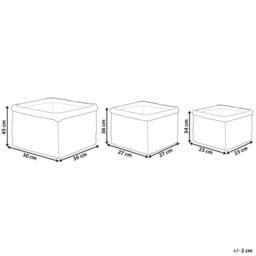 Wyld and Coco Natural Seagrass Planter Set of 3 - 23x34 cm 27x36 cm 30x45 cm in Brown - Size: Large - thumbnail 4