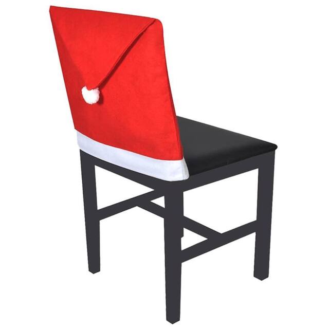 Berkfield Home 6 Santa Claus Hat Chair Back Covers in Red - image 1