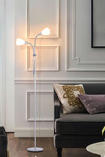 Living and Home Modern 2 Head Standing Floor Lamp for Living Room - image 1