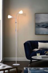 Living and Home Modern 2 Head Standing Floor Lamp for Living Room - thumbnail 2