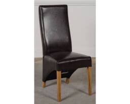 Thats Furniture Oslo 90 x 90 cm Oak Small Dining Table & 4 Lola Leather Chairs in Brown - thumbnail 6