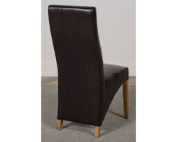Thats Furniture Oslo 90 x 90 cm Oak Small Dining Table & 4 Lola Leather Chairs in Brown - thumbnail 7