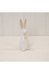 KDMD Ceramic Natural Rabbit With Bow