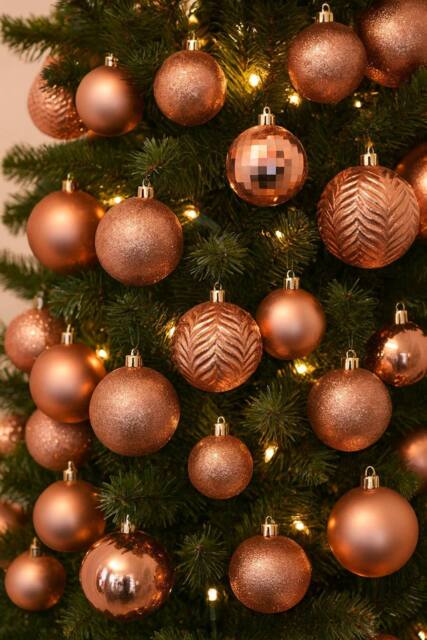 Neo Set of 36 Christmas Tree Ornaments Baubles Set in Natural - image 1