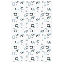 Berkfield Home Shower Roller Blind 160x240 cm Fabric Width 156 cm in White - thumbnail 1
