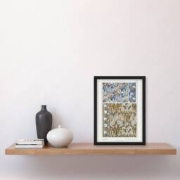"Artery8 Snowdrops Nouveau Floral Patterns Vintage Framed Wall Art Print Verneuil - Size: W12"" x H16""" - thumbnail 4
