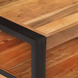 Berkfield Home Coffee Table 120x55x40 cm Solid Wood Acacia in Brown - Size: 120 x 55 x 40 cm - thumbnail 4