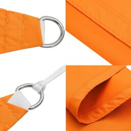 Berkfield Home Sun Shade Sail Orange 7x5x5 m 100% Polyester Oxford - thumbnail 6