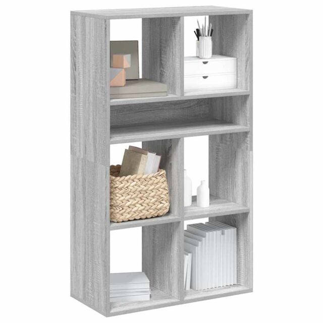 Berkfield Home Book Cabinet Grey Sonoma 66x31x112 cm Engineered Wood - Size: 66 x 31 x 112 cm - image 1