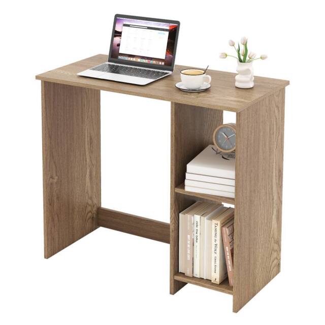 Costway Wooden Computer Desk 80 CM Home Office Desk Study Writing Desk in Natural - image 1