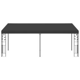 Berkfield Home Wall-mounted Gazebo 6x3x2.5 m Anthracite in Black - thumbnail 3
