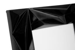 Orsina Prisma Black 5x7 Photo Frame, Geometric Wire Design With Matte Black Finish, Freestanding Or Wall-Mounted - thumbnail 2